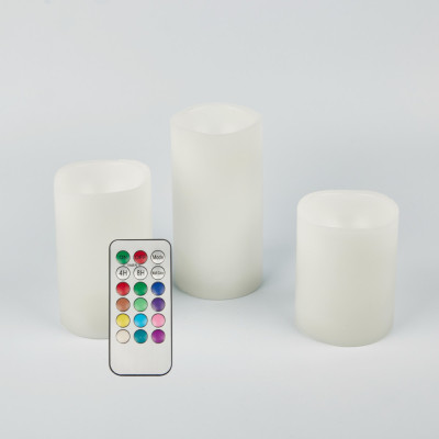 Декоративная свеча  ULD-F052 RGB RC CANDLE SET3