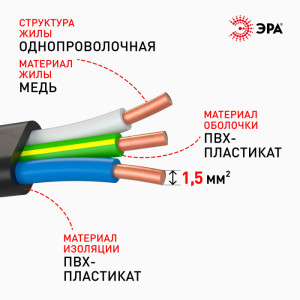 Кабель  ВП3-1,5-100